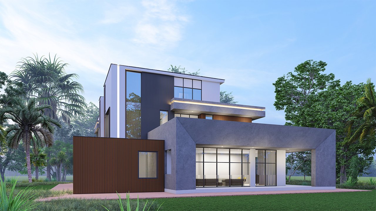 Paradise Hills, wider community composition at dusk